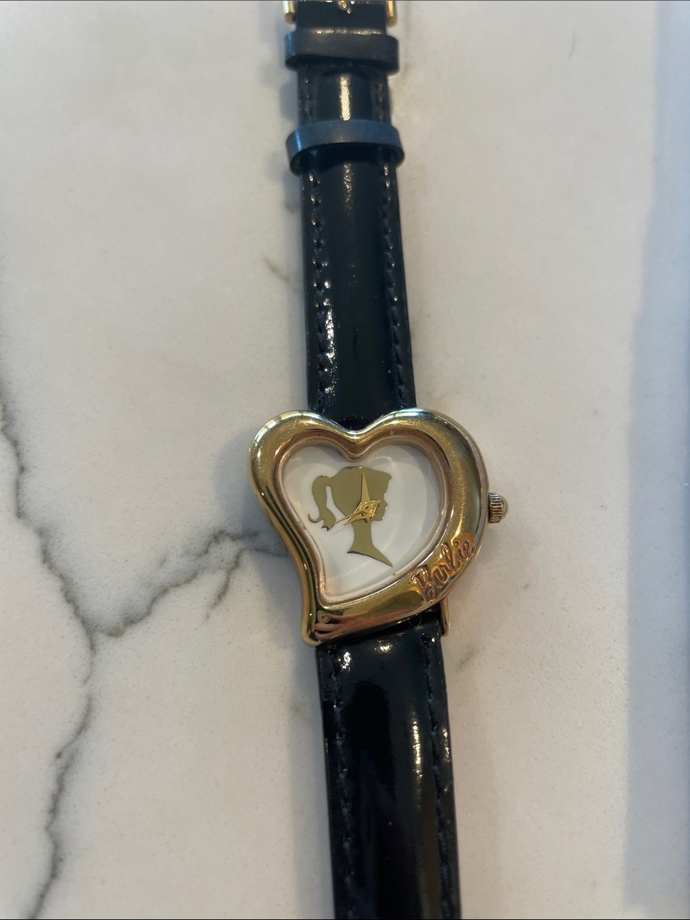 Vintage Barbie Heart Shaped Face Watch
